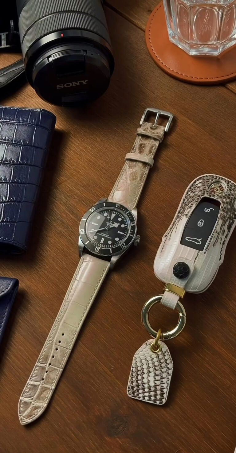 Quality leather strap on Tudor