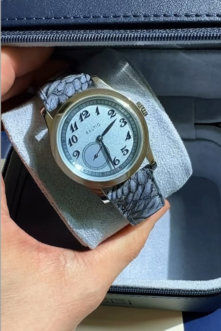 Quality leather strap on Baltic