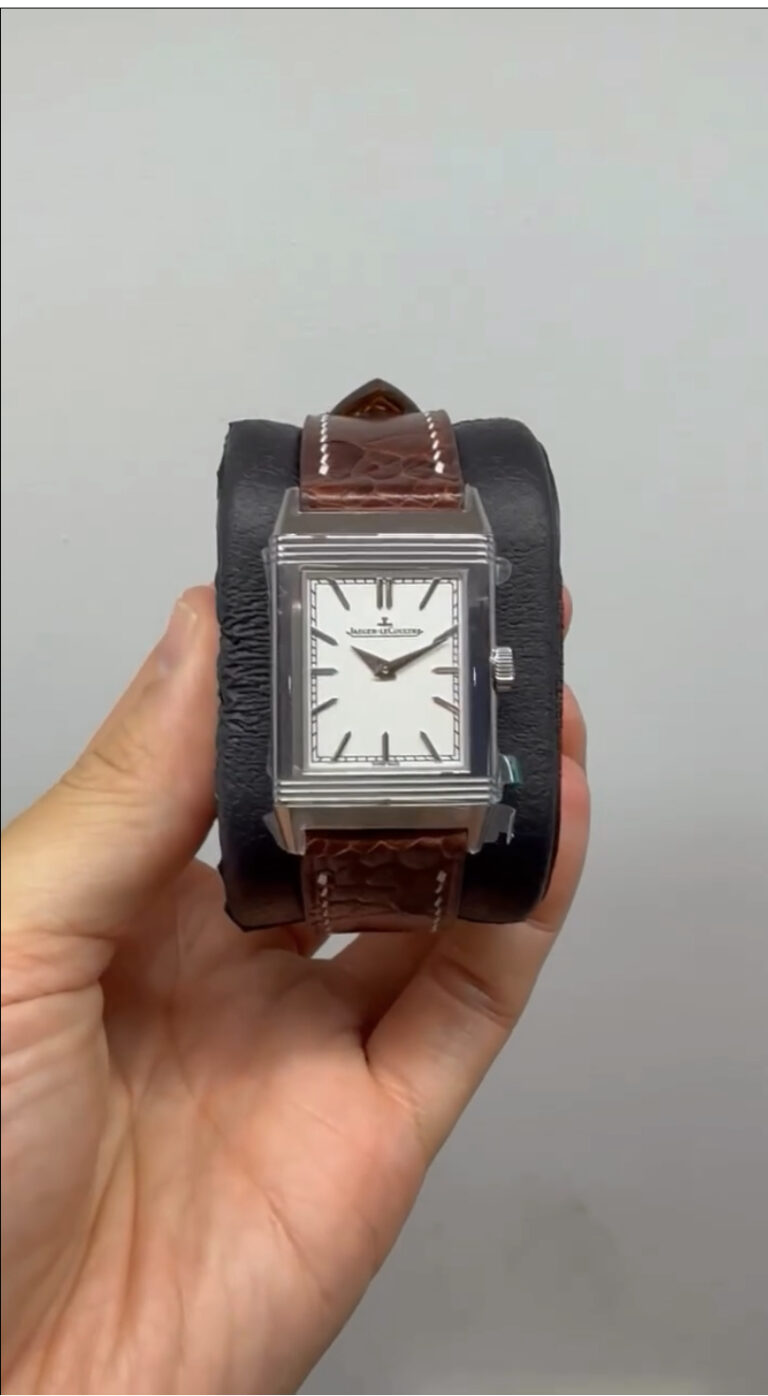 Ostrich Feet Leatherback strap on Jaeger-LeCoultre Reverso