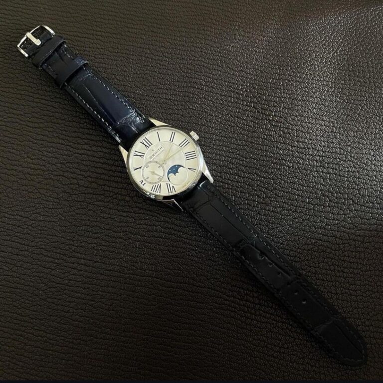 Marine alligator strap on Zenith
