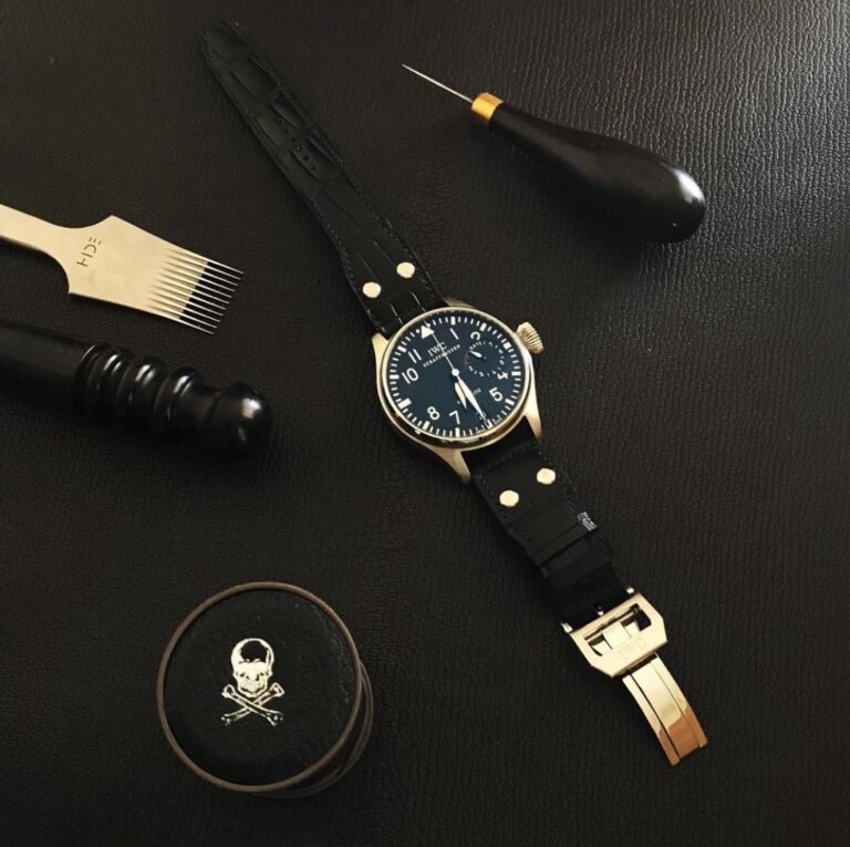 Alligator strap on IWC