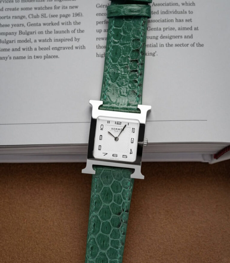 Sea snake leather Strap on Hermes
