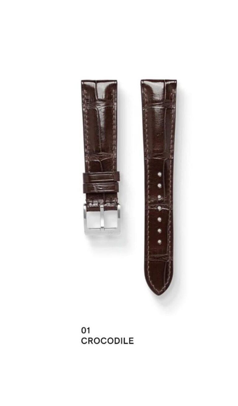 Crocodile leather watch strap by Nomad