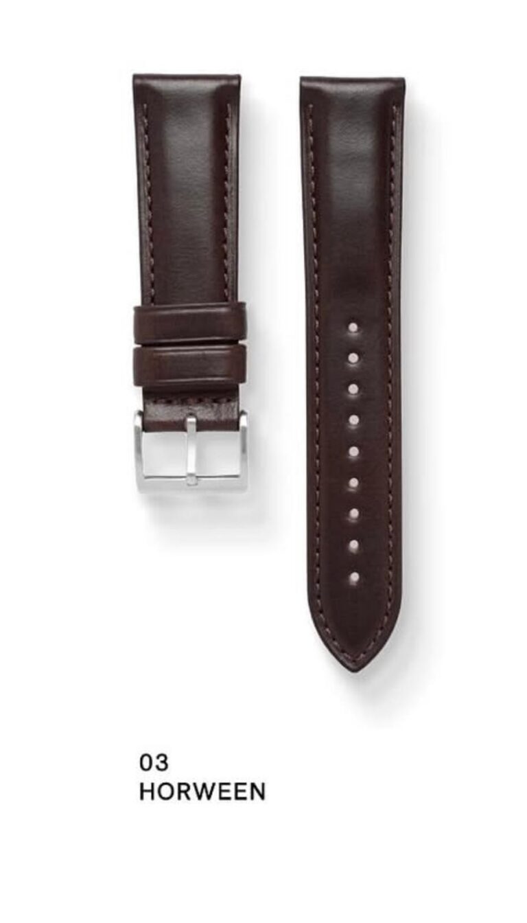 Horween leather watch strap by Nomad