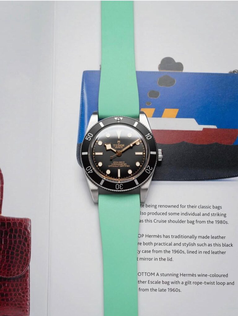 FKM rubber strap on Tudor