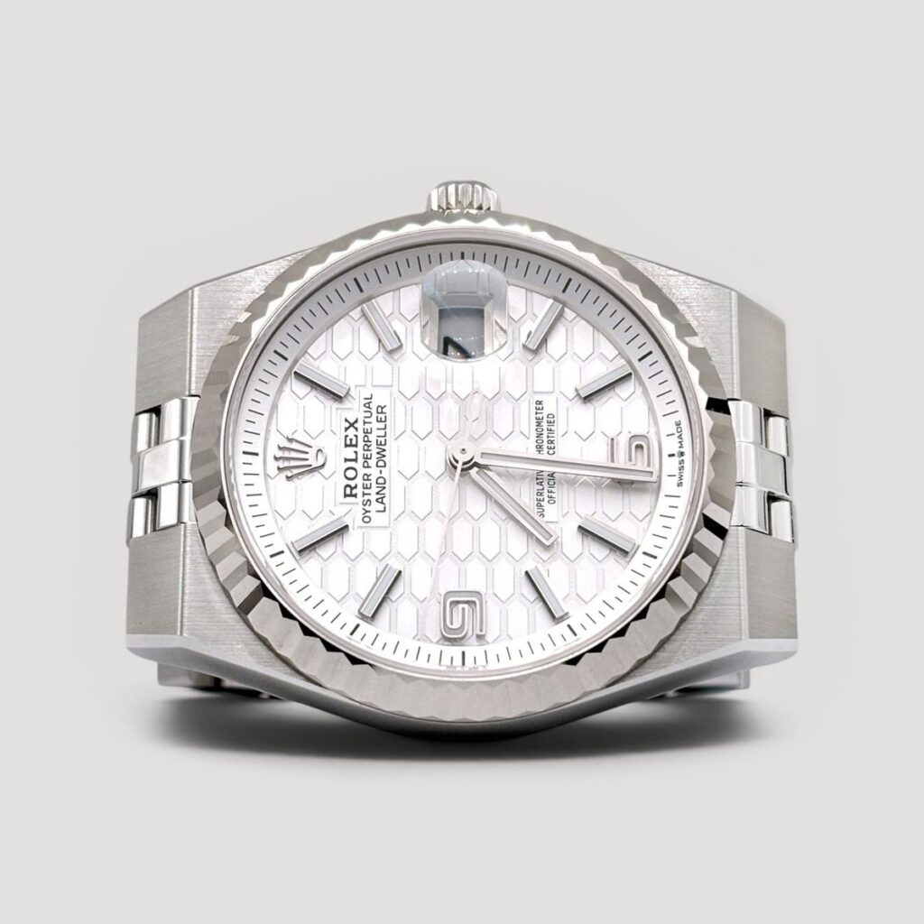 Brand New July 2026 Rolex Land Dweller Honeycomb Motif Jubilee 36mm 127234