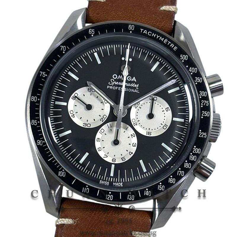 Pre-Owned Omega Speedmaster Moonwatch Professional 'Speedy Tuesday' 5th Anniversary Hesalite 42mm 311.32.42.30.01.001 Black 'Reverse Panda' (Limited Edition of 2012 Pieces Only)