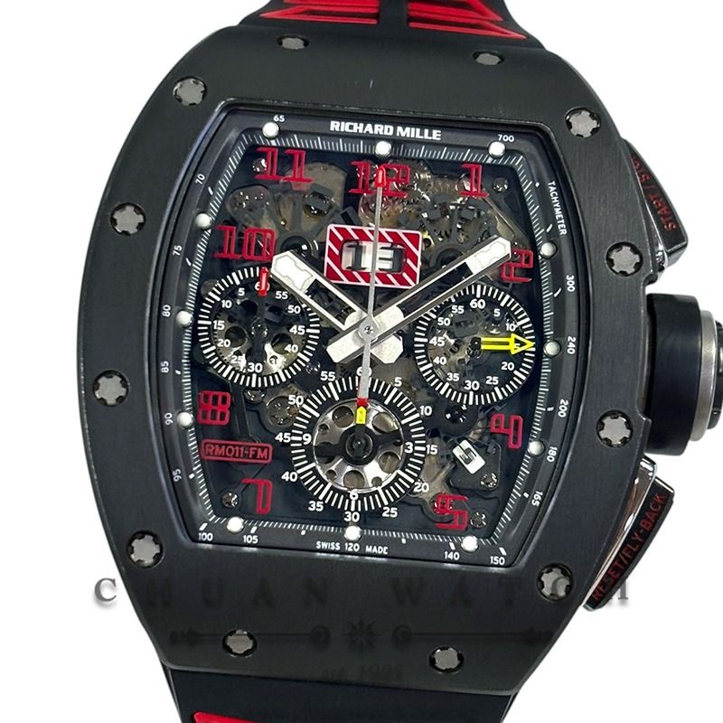 Pre-Owned Richard Mille RM011 DLC-Titanium 'Shotblast' - Discontinued