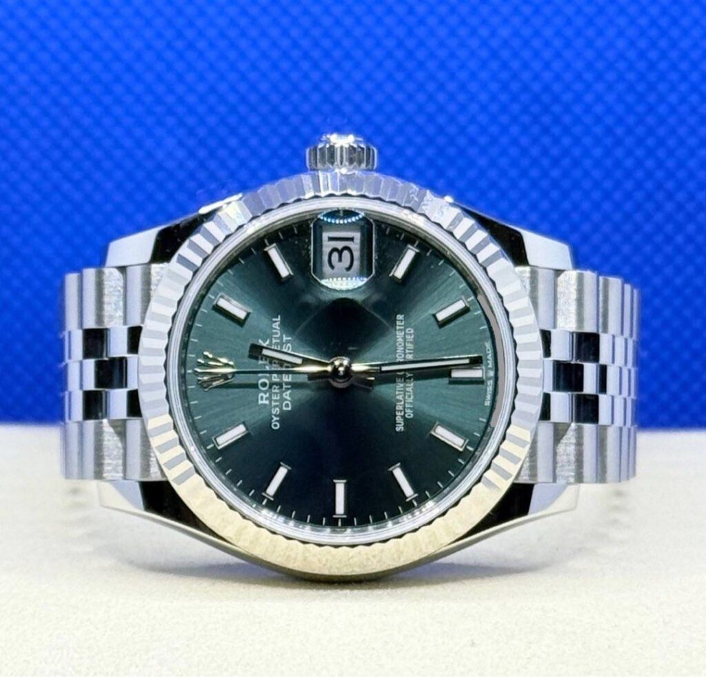 Brand New 08/2025 Rolex 278274 Datejust 31 Mint Green Dial Jubilee Bracelet