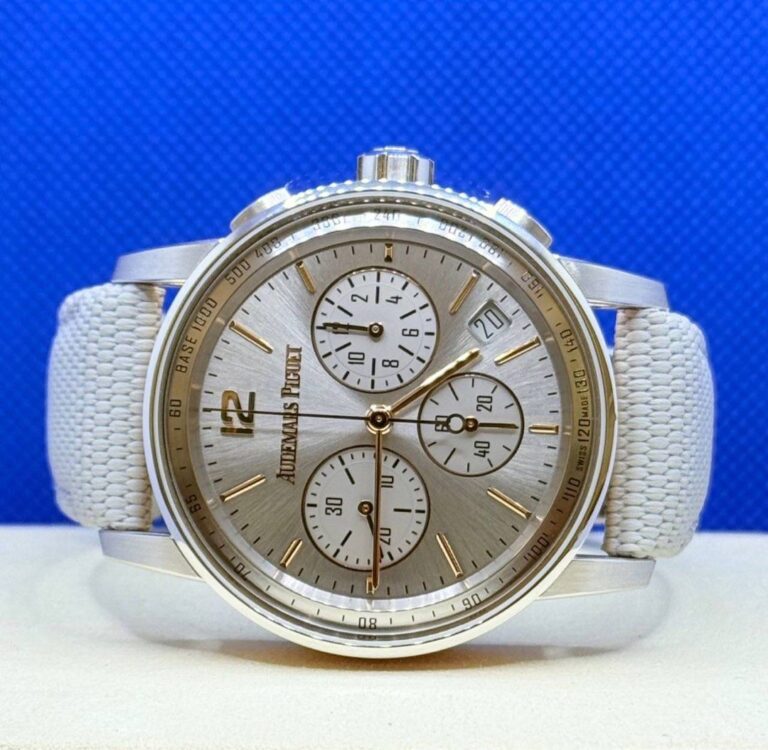 [Unpolished] Pre Owned 02/2022 Audemars Piguet Code 11.59 Chronograph Grey Dial Rubber Strap 26393CR.O0.A008KB.01