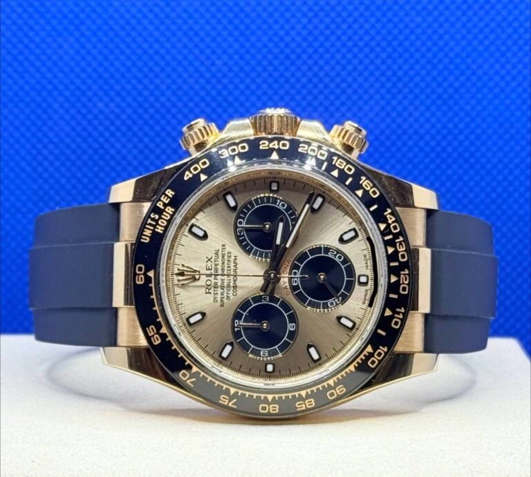 [Unpolished] Pre Owned 02/2023 Rolex 116518LN Daytona YML Full Yellow Gold Oysterflex (Discontinued Model)