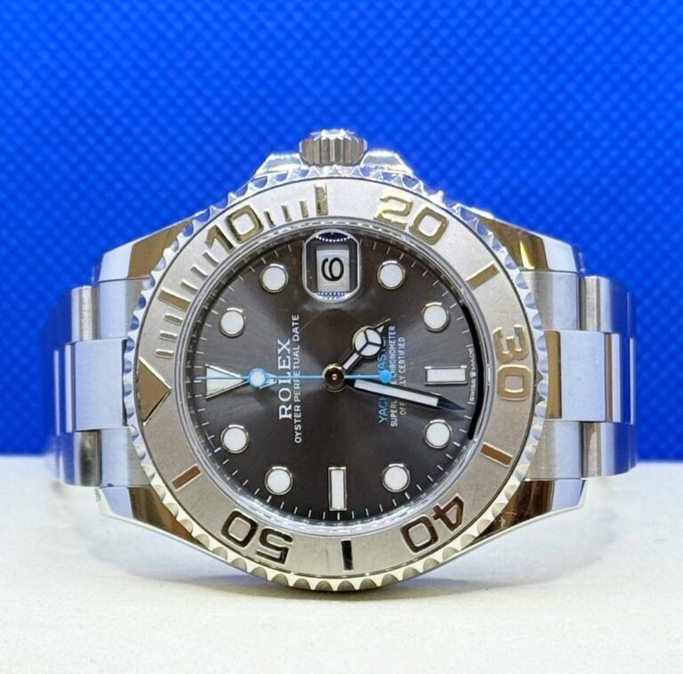Pre Owned 03/2023 Rolex 268622 Yacht-Master 37 Rhodium Dial