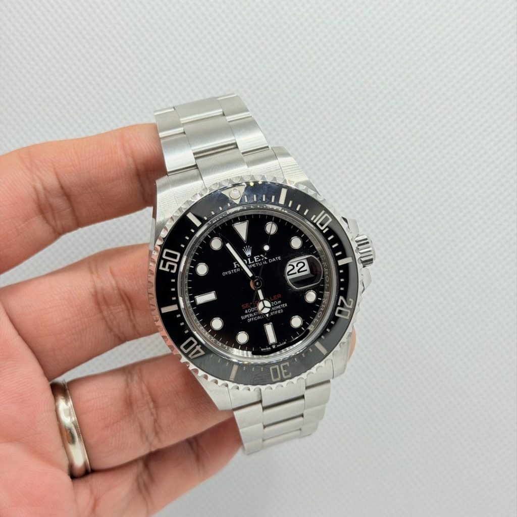 Pre Owned 03/2023 Rolex 126600 Sea-Dweller 50th Anniversary Model “Red-Wordings”