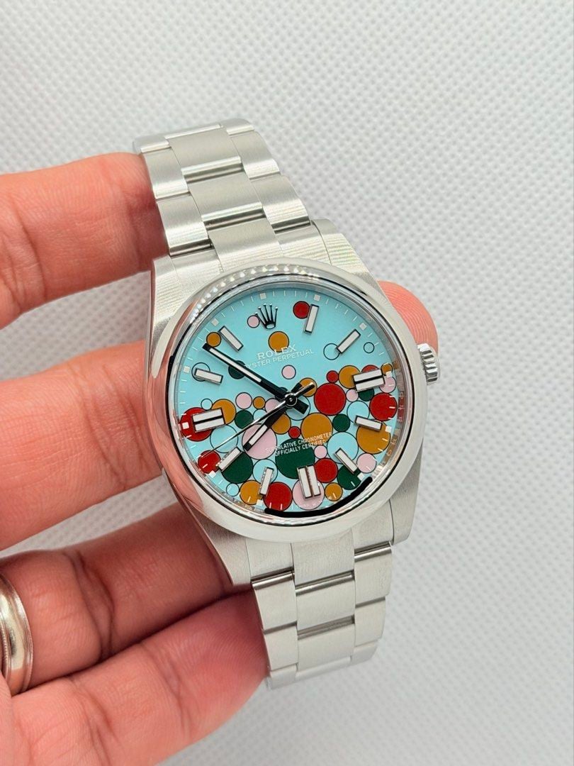 Brand New 03/2025 Rolex 124300 Oyster Perpetual 41 Celebration Dial