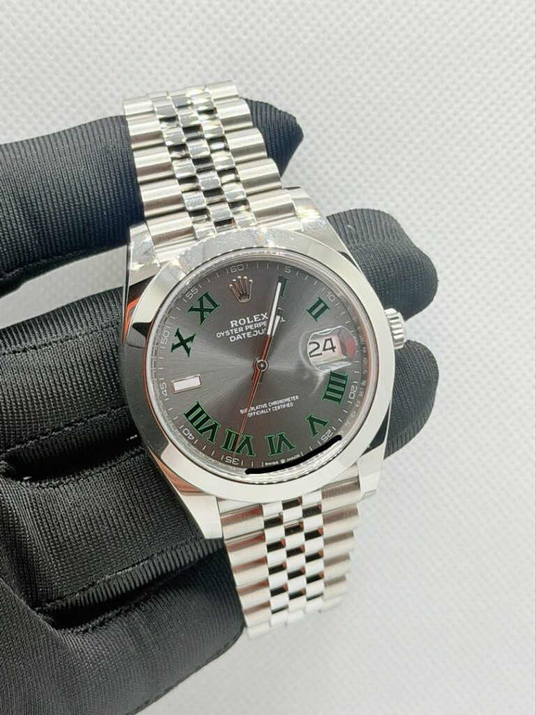 Brand New 03/2026 Rolex 126300 Datejust 41 Wimbledon Dial Jubilee Bracelet
