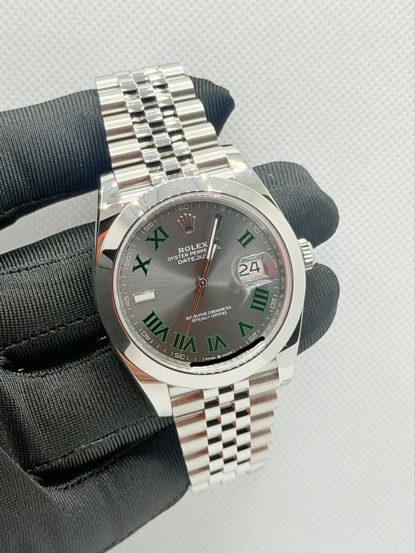 Brand New 03/2026 Rolex 126300 Datejust 41 Wimbledon Dial Jubilee Bracelet