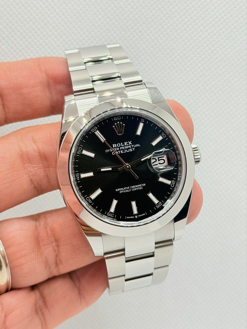 Brand New 03/2026 Rolex 126300 Datejust 41 Black Dial Oyster Bracelet