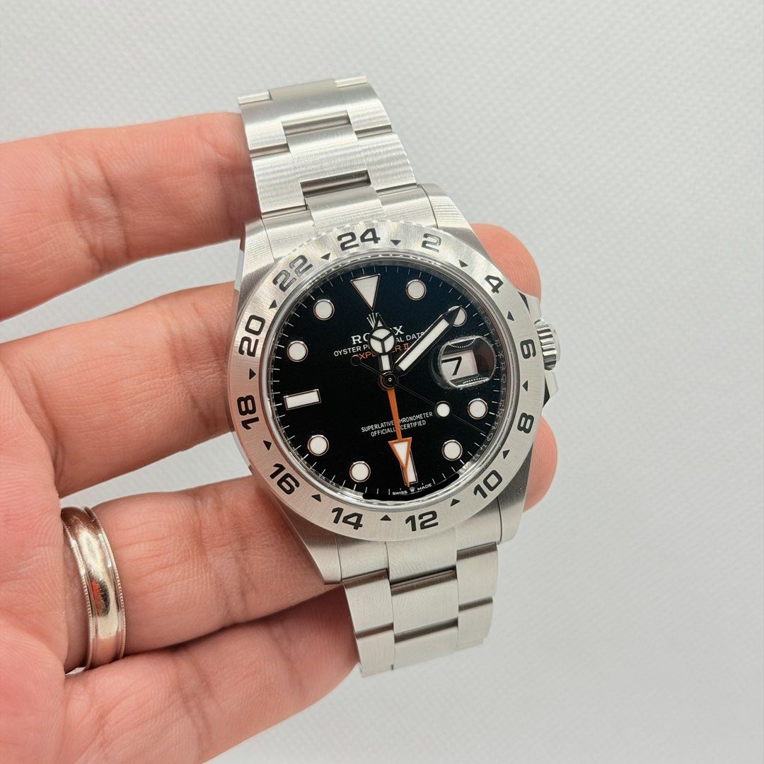 Pre Owned 11/2024 Rolex 226570 Explorer II Black Dial