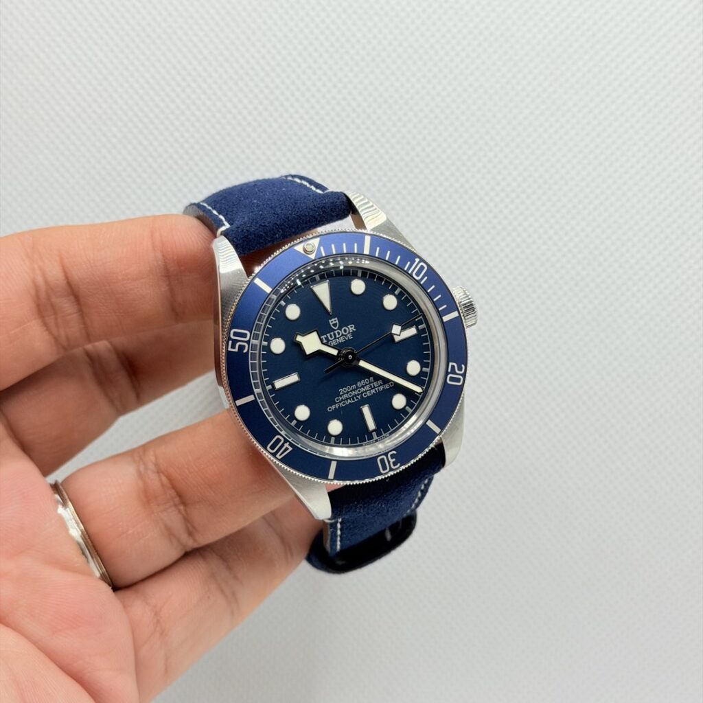Pre Owned 10/2023 Tudor Black Bay 58 Blue Dial Leather Strap 79030B