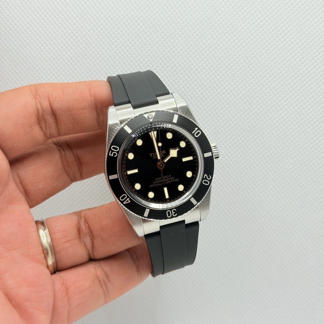 Brand New 08/2026 Tudor Black Bay 54 Black Dial Rubber Strap 79000N 79000