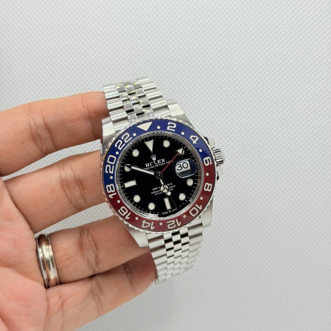 Pre Owned 05/2022 Rolex 126710BLRO GMT Master II Pepsi Jubilee 126710