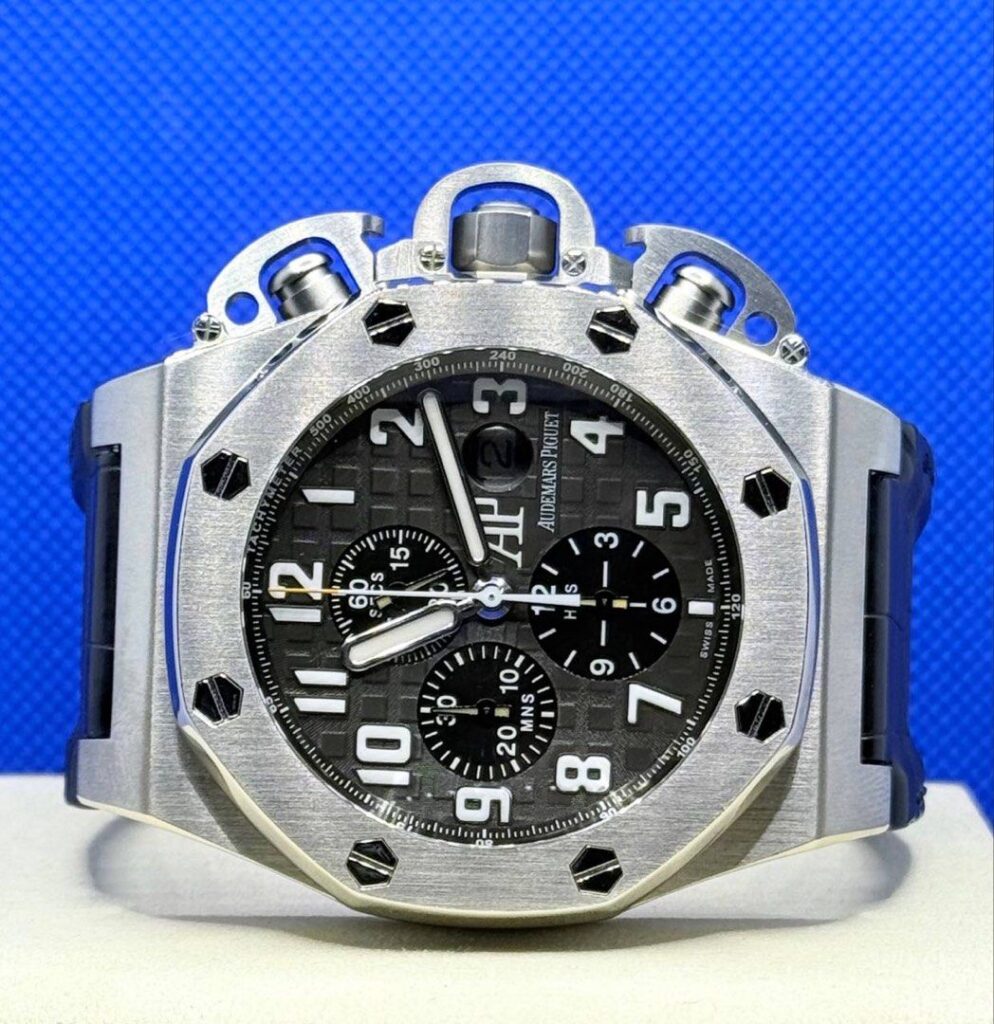 [Watch Only] Pre Owned Audemars Piguet Royal Oak Offshore Terminator 3 "T3" Chronograph Titanium Leather Strap 25863TI.OO.A001CU.01 AP 25863TI 25863