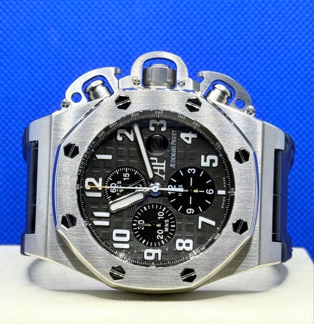 [Watch Only] Pre Owned Audemars Piguet Royal Oak Offshore Terminator 3 "T3" Chronograph Titanium Leather Strap 25863TI.OO.A001CU.01 AP 25863TI 25863