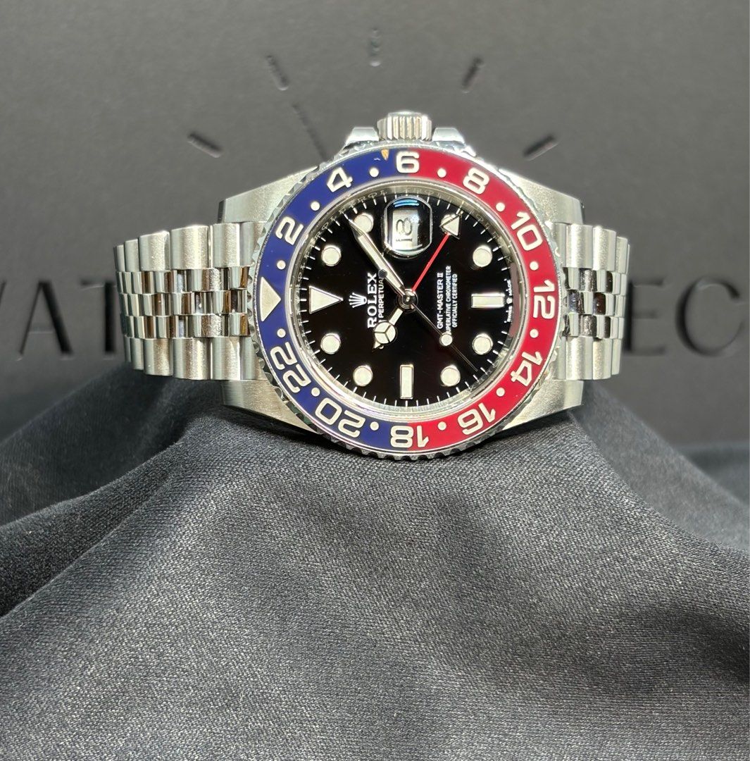 🔵Pepsi🔴 Rolex 126710blro Pepsi GMT Master II Jubilee Red/Blue 40mm