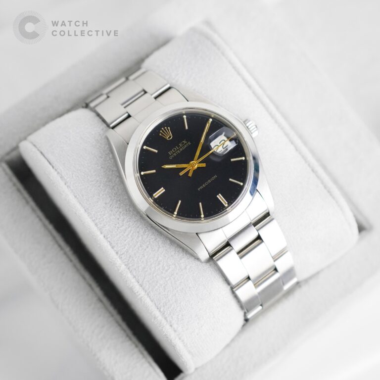 Rolex Oyster date black dial 34mm manual 6694