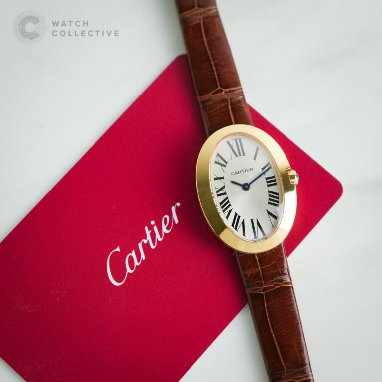 2023 SET📜Cartier Baignoire 18K Rose Gold Quartz 31.5×22.5mm W8000007