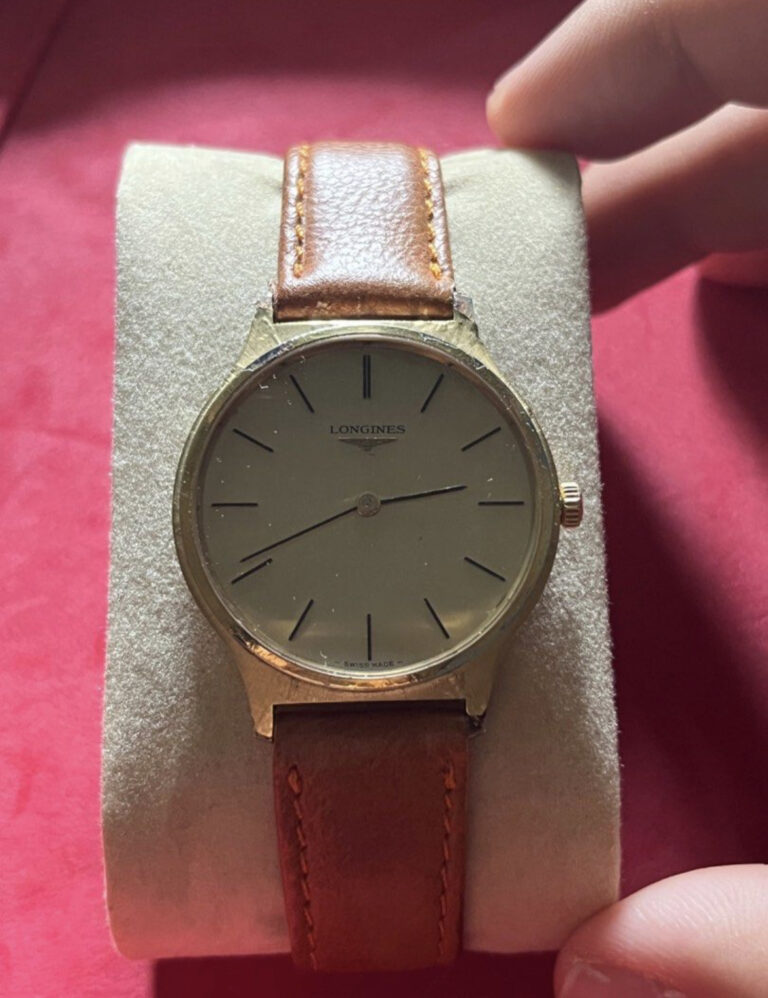 Vintage Rare Longines Gold Dial Manual Winding