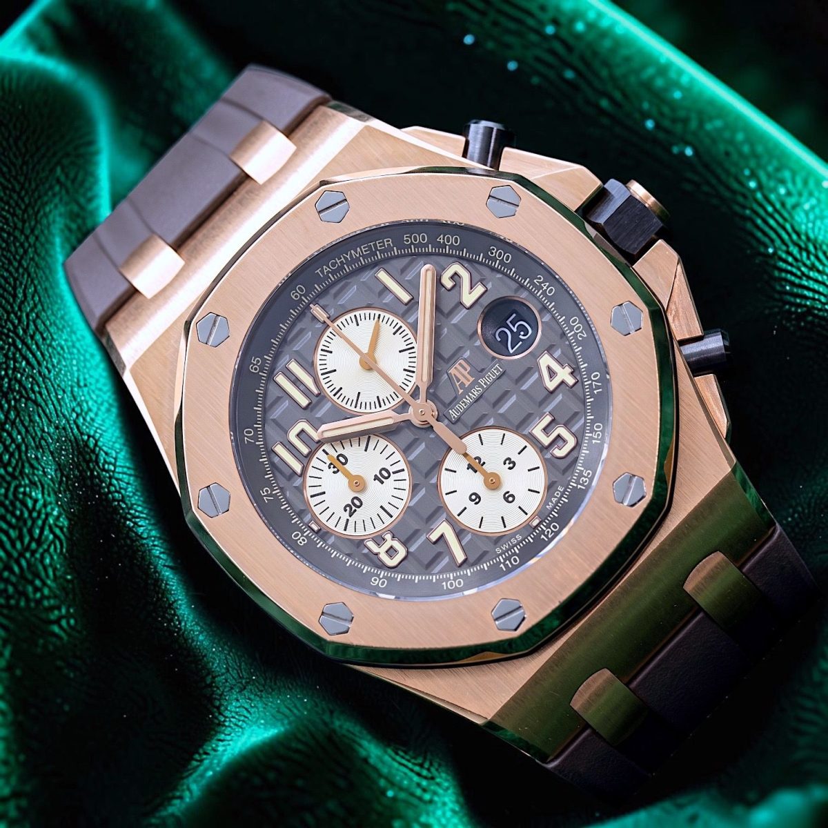 THE HALF BRICK!‼️Audemars Piguet Royal Oak Offshore 42mm Ref. 26470OR 18K ROSE GOLD RHODIUM DIAL 🔥FULL SET🔥 Investment 26170OR 26470 26420OR 15500OR ROO AP Chrono 🚀💰