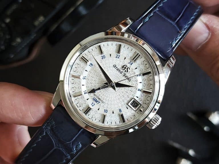 Navy Crocodile Leather Watch Strap (Handcrafted, Quick release) 20mm, 19mm