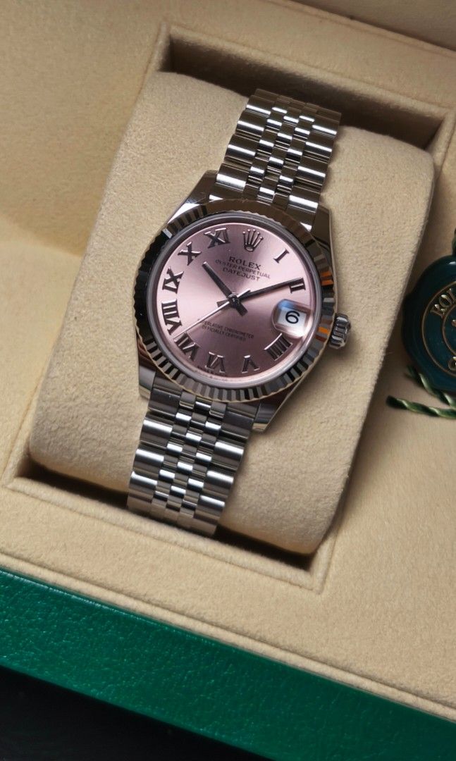 Brand New Rolex Datejust 31 Pink Dial Roman index