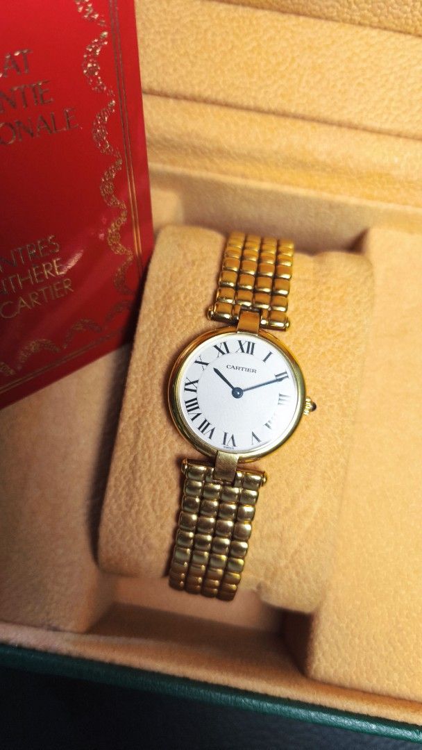 New old stock Cartier Vendome Ladies full 18K yellow gold