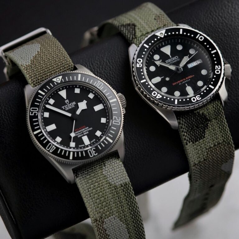 Camo Watch Strap on Seiko