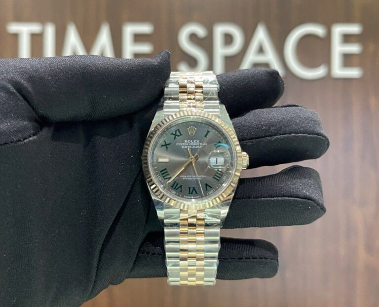 Brand New Rolex NOV 2024 Datejust Jubilee Bracelet Fluted Wimbeldon Dial 36mm two tone Rose Gold