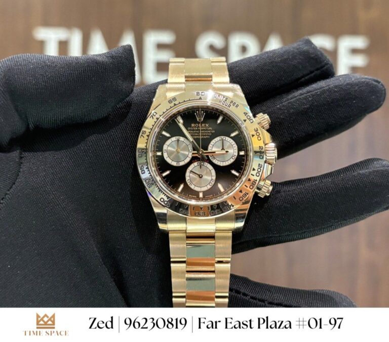 EXCELLENT Condition Rolex Cosmograph Daytona Full Rose Gold 126505 Black Dial
