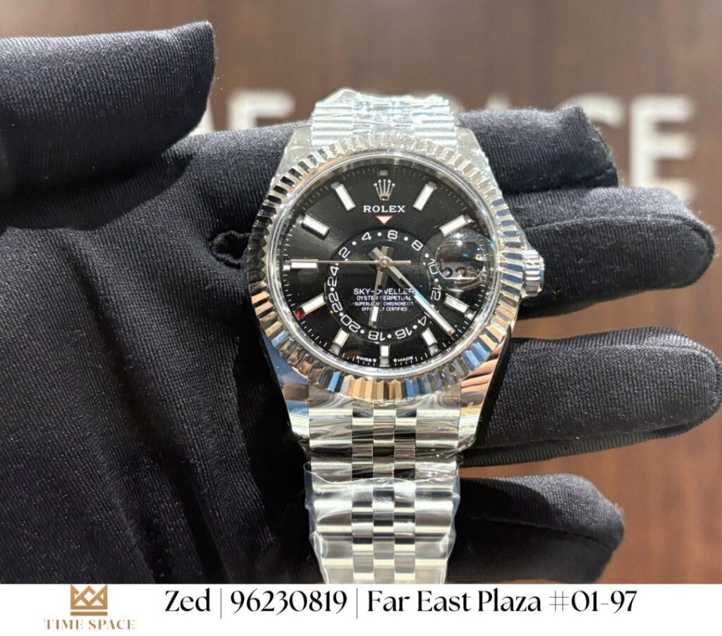 Brand New Rolex Sep 2025 Sky Dweller 336934 Bright Black Dial Jubilee Bracelet