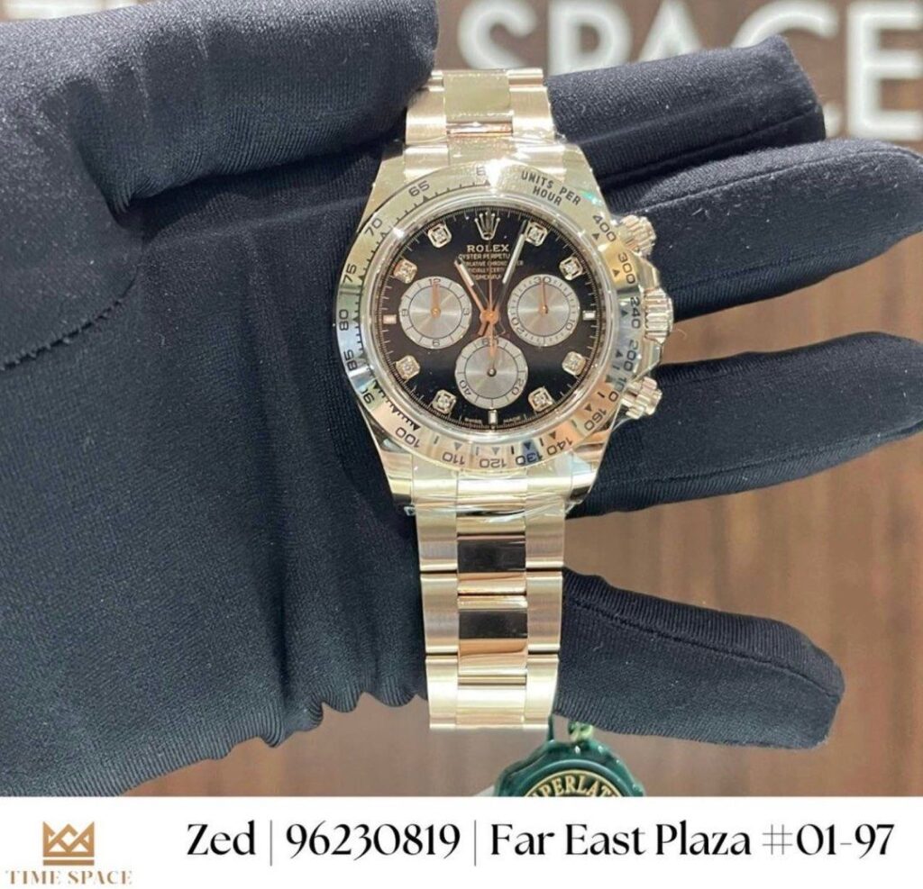 Brand New Rolex OCT 2025 Daytona Full Rose Gold 126505 Black Dial with 10pt diamonds