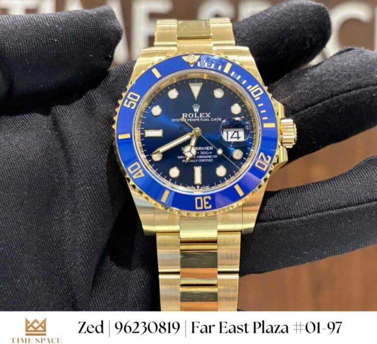 [Full Factory Stickers] Brand New Rolex Submariner 126618LB Blue Dial Full Yellow Gold 41mm