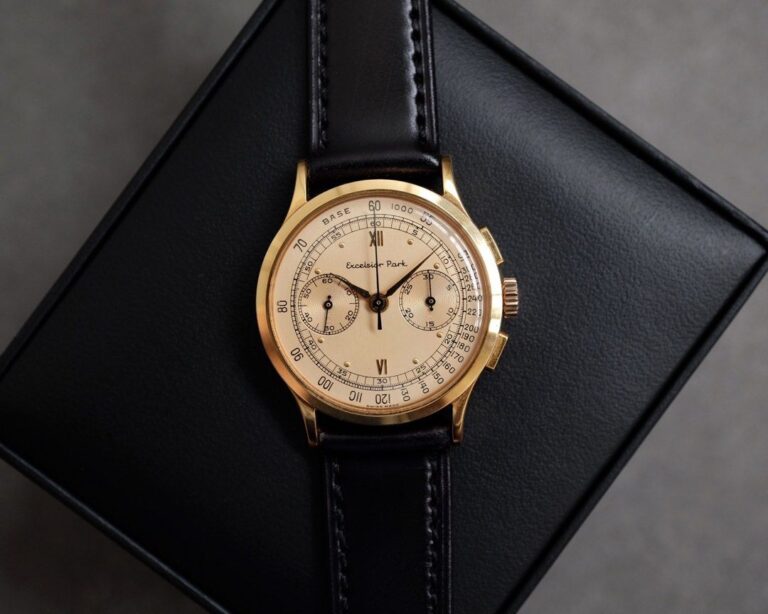 Collector Set! Vintage Excelsior Park Bi-compax Chronograph Ref. 70001-2 Lemania Cal. 872 Manual Wind