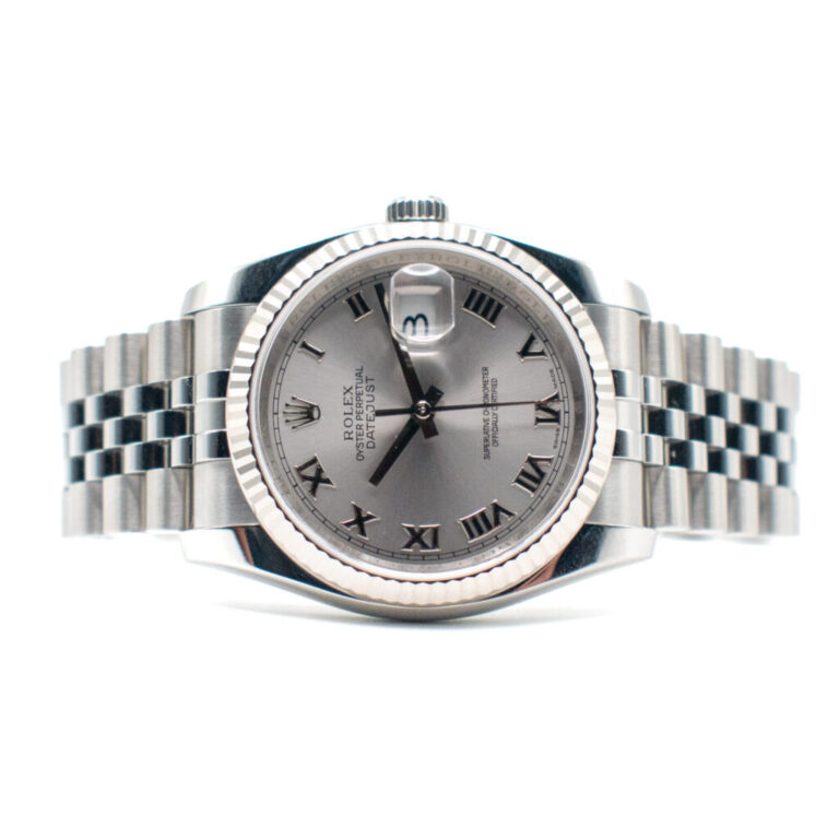 ROLEX DATEJUST 36 REF. 116234 JUBILEE SILVER DIAL FULL SET