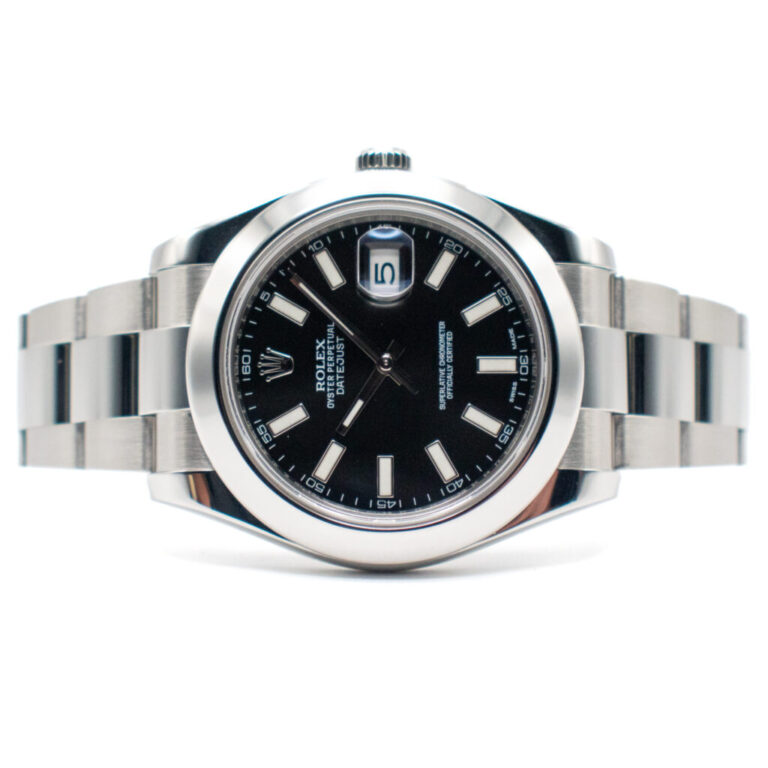 ROLEX DATEJUST 41 REF. 116300 BLACK DIAL FULL SET