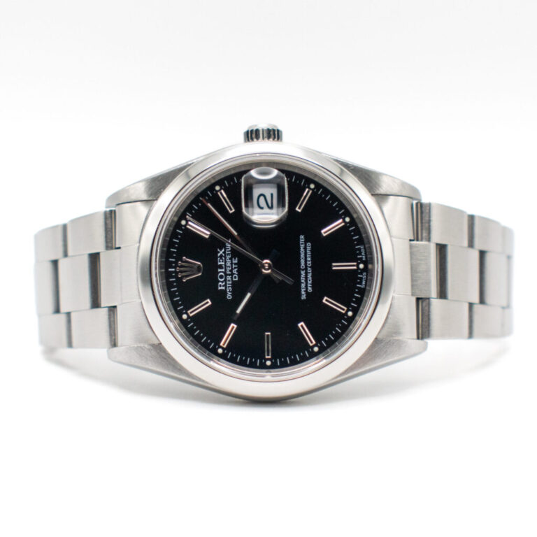 ROLEX OYSTER PERPETUAL DATE 34 REF. 15200 BLACK DIAL FULL SET