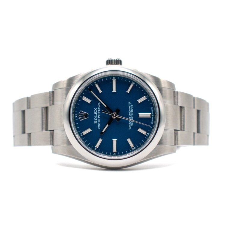 NEW 08/2025 Rolex Oyster Perpetual 34 Med Blue Ref. 124200