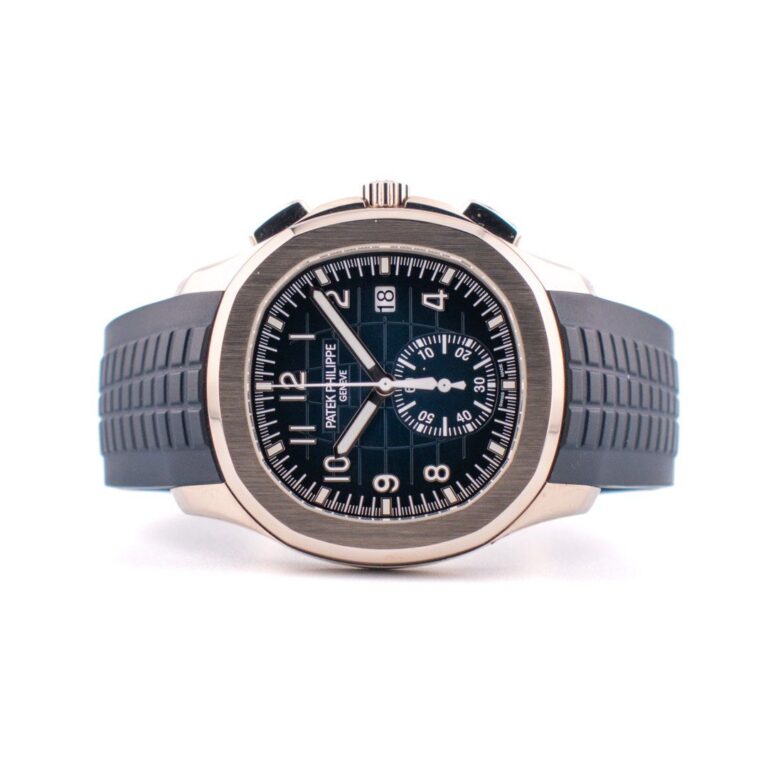FULL SET Patek Philippe Aquanaut Ref. 5968G Chronograph White Gold Blue