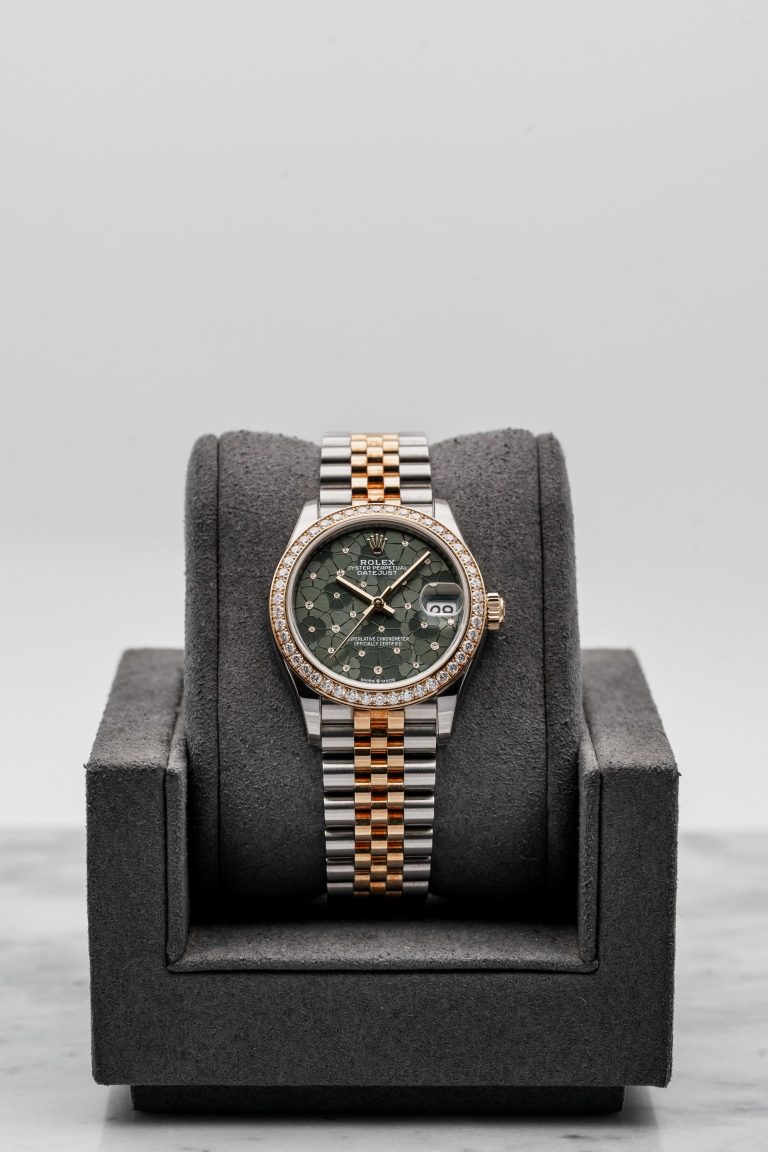 Rolex Lady-Datejust 278383RBR Green Floral Dial, Diamond Bezel, Jubilee Bracelet • 2023