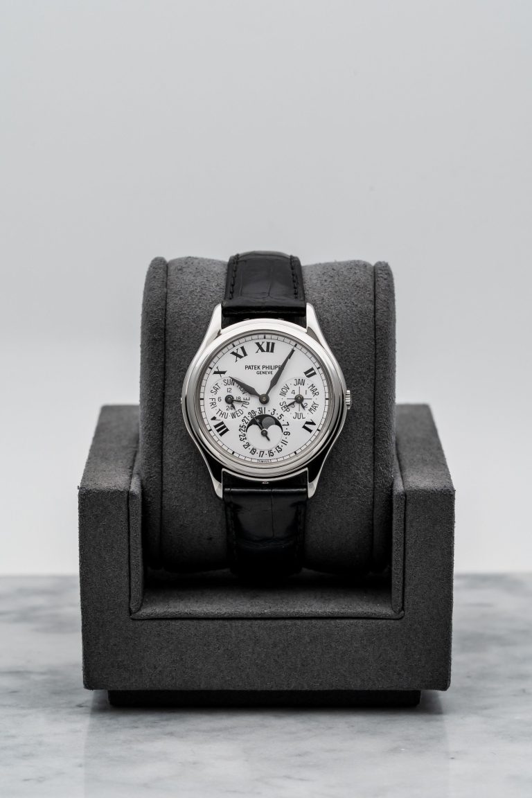 Patek Philippe Perpetual Calendar 3940G – White Dial, White Gold Case • Watch Only