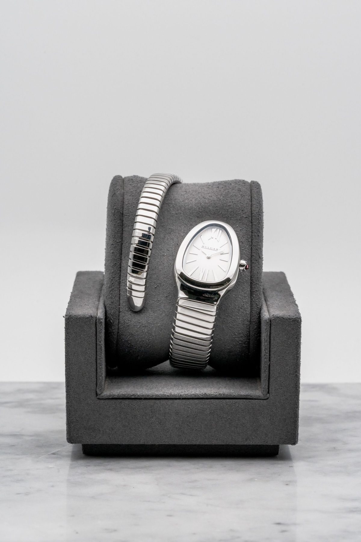 Bvlgari Serpenti Tubogas 101817 Silver Opaline Dial • 2023